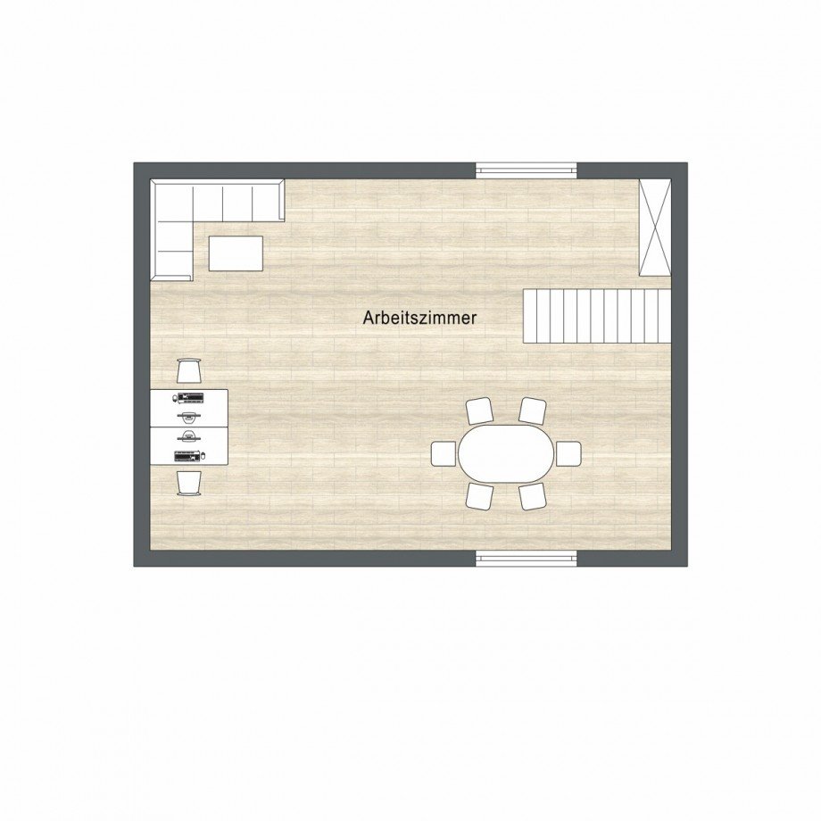 Der Grundriss DG Maisonettewohnung Korschenbroich / Glehn