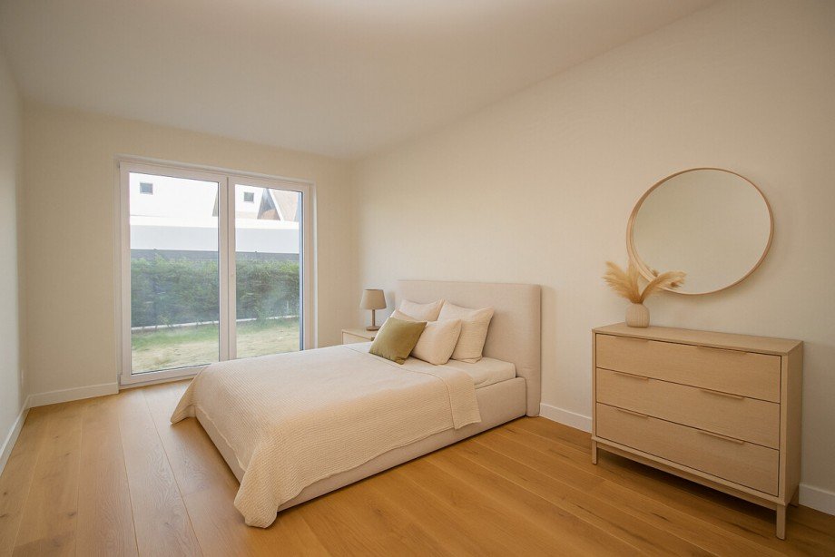 Das visualisierte Schlafzimmer Erdgeschosswohnung Korschenbroich / Kleinenbroich
