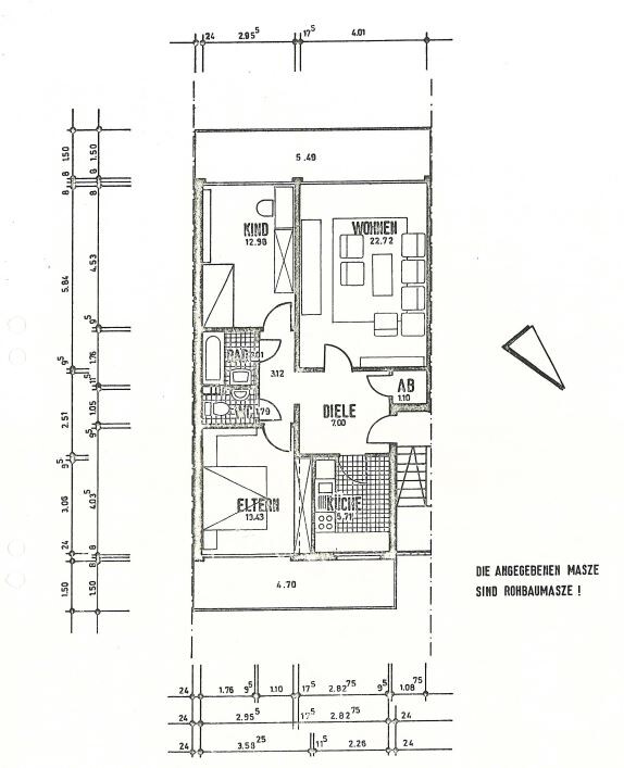 Der Grundriss Etagenwohnung Korschenbroich