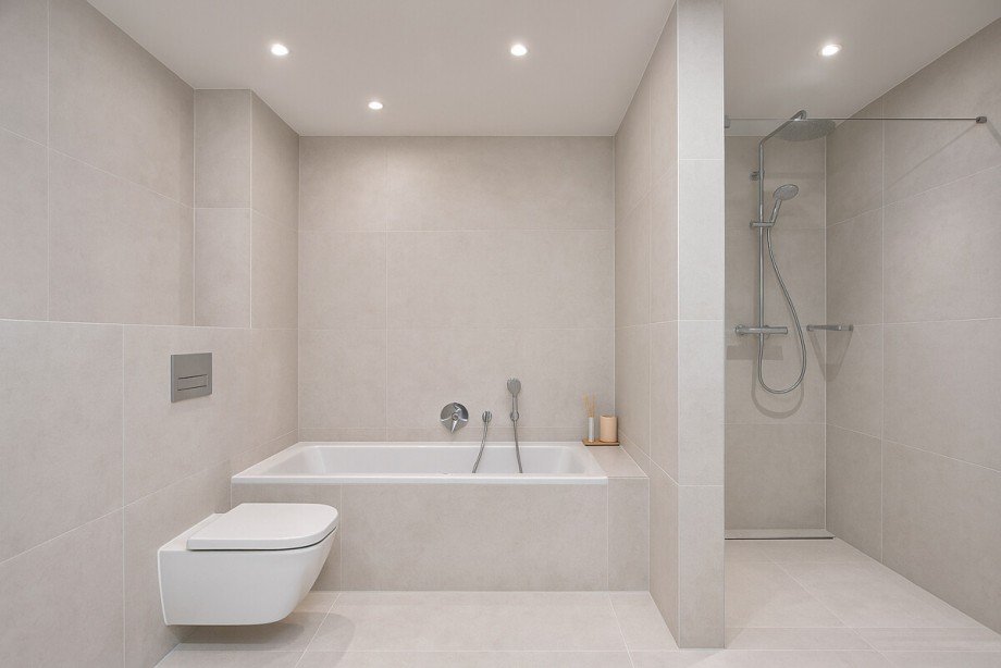 Das visualisierte Badezimmer Erdgeschosswohnung Korschenbroich / Kleinenbroich