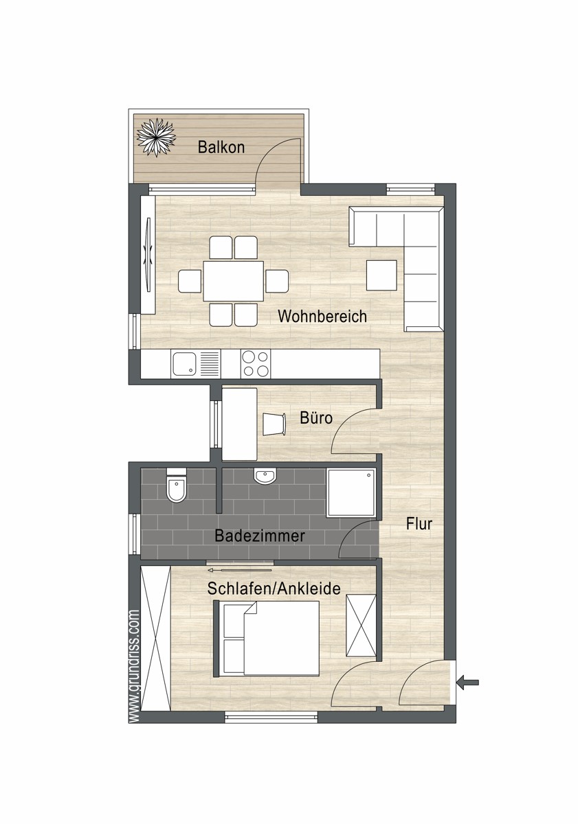 Grundriss Etagenwohnung Krefeld