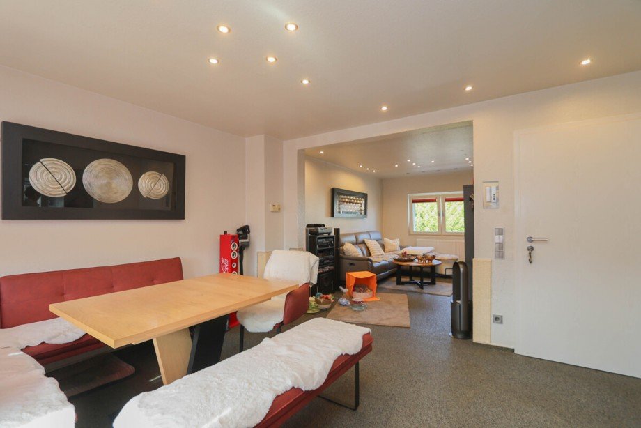 Der Wohn- und Essbereich im OG Maisonettewohnung M�nchengladbach / Venn