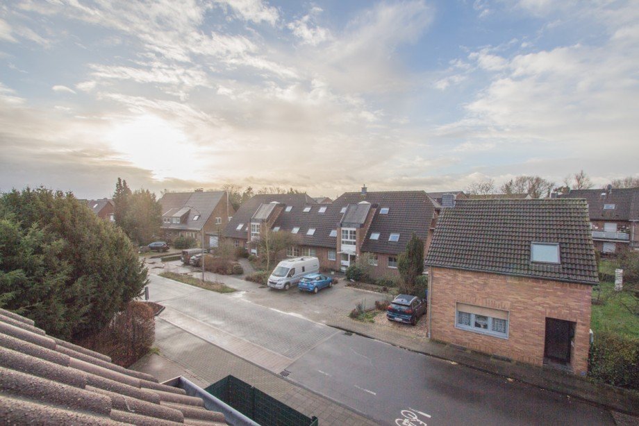 Ausblick vom Balkon Dachgeschosswohnung Willich