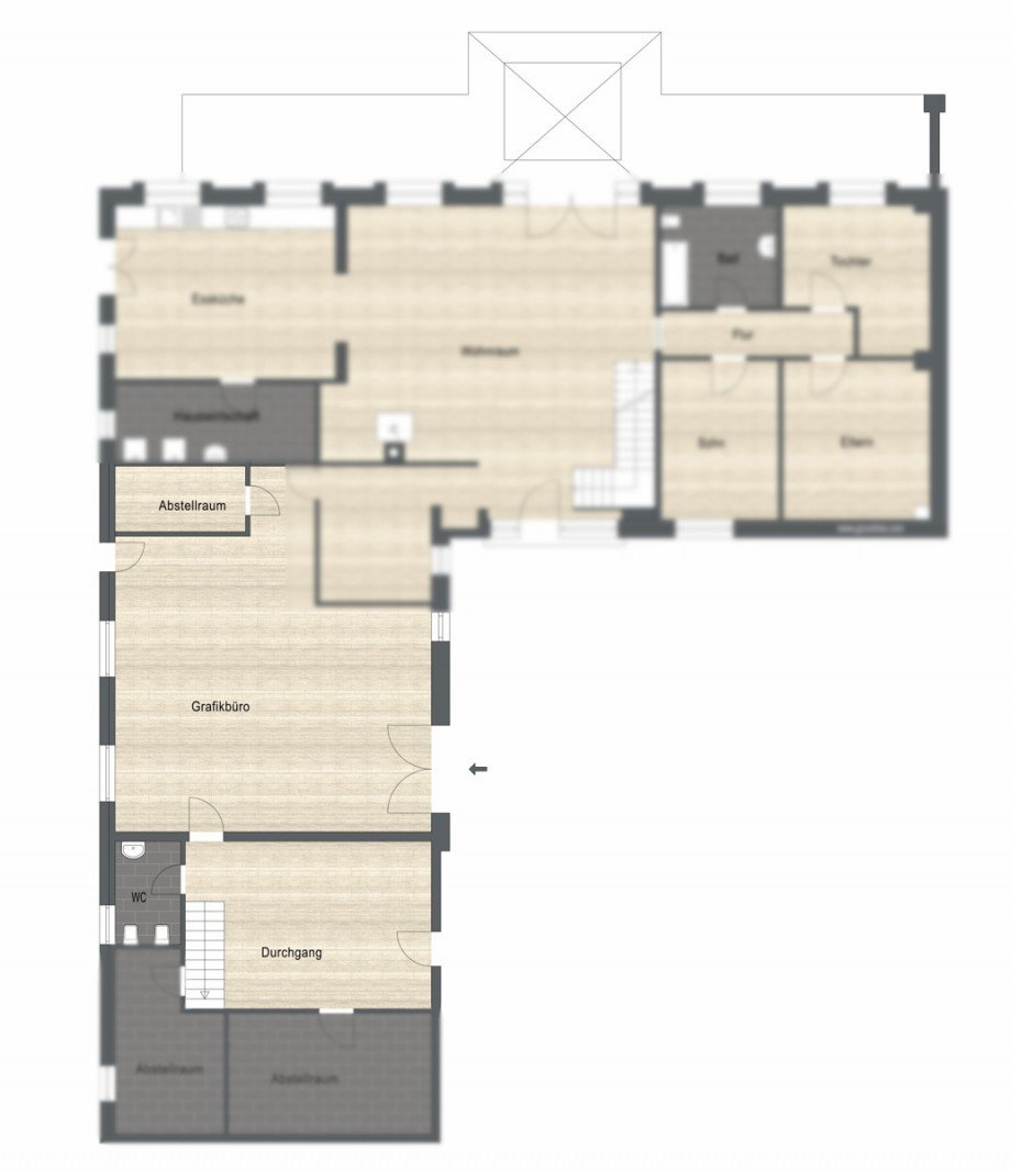 Grundriss - EG B�rofl�che Korschenbroich