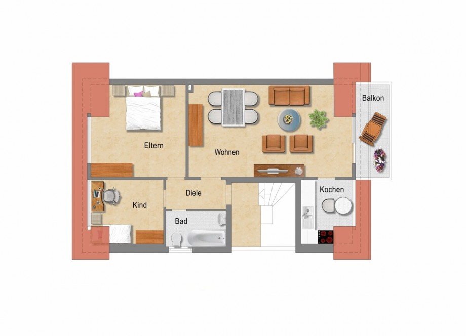 Der Grundriss Dachgeschosswohnung M�nchengladbach / Neuwerk-Mitte