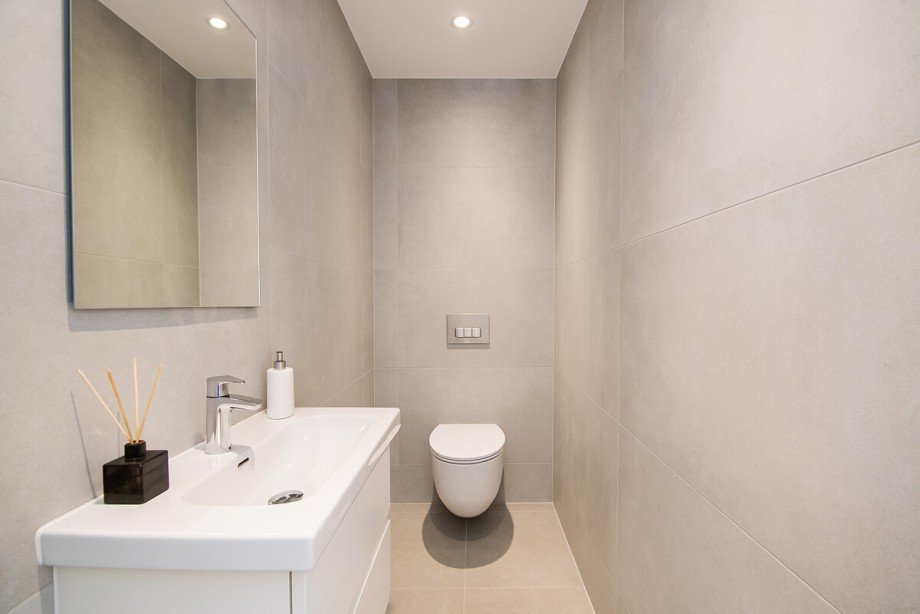 Das visualisierte G�ste-WC Erdgeschosswohnung Korschenbroich / Kleinenbroich