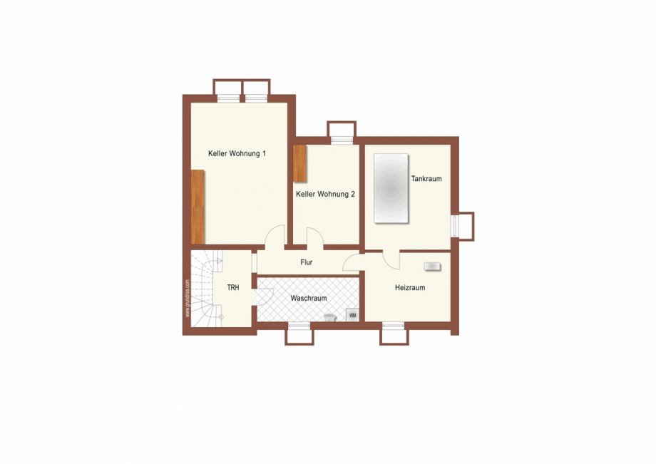 Der Grundriss Keller Zweifamilienhaus Korschenbroich