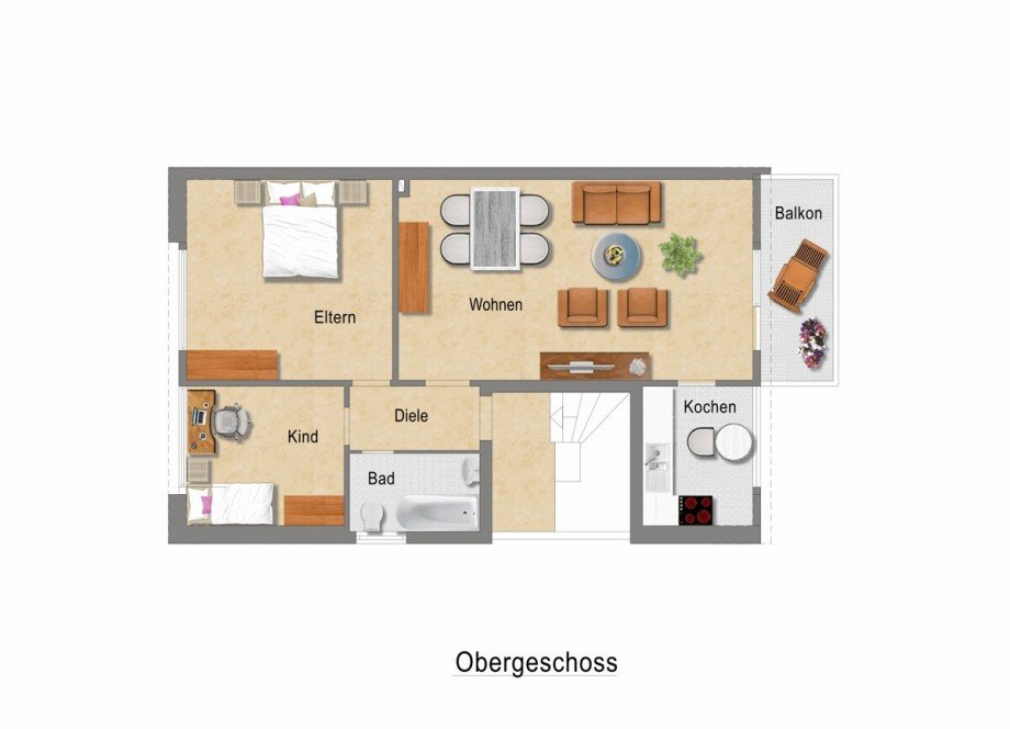 Der Grundriss OG Mehrfamilienhaus M�nchengladbach / Neuwerk-Mitte