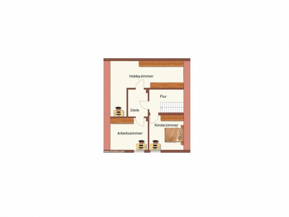 Der Grundriss - Obergeschoss Einfamilienhaus M�nchengladbach / Giesenkirchen