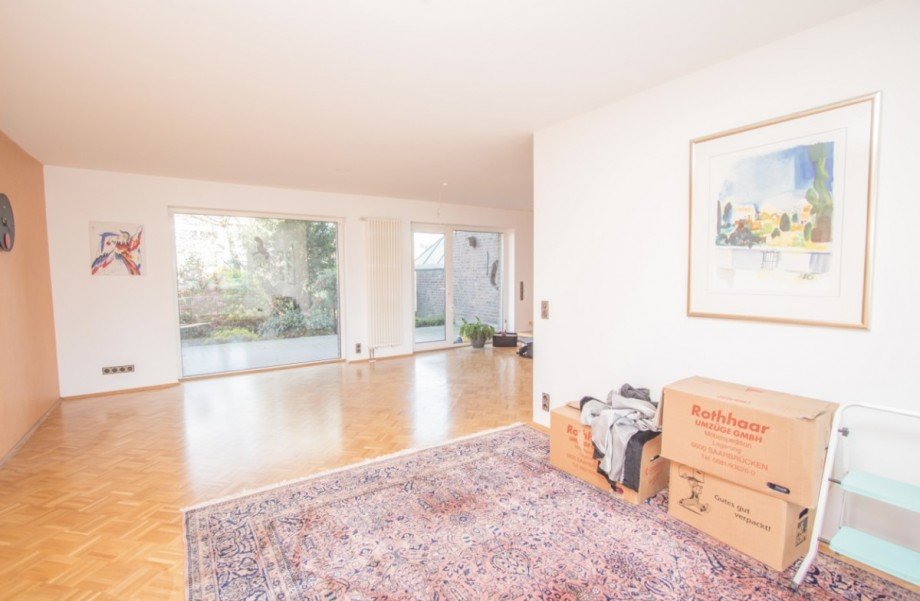 Wohnzimmer mit Essbereich Erdgeschosswohnung Korschenbroich