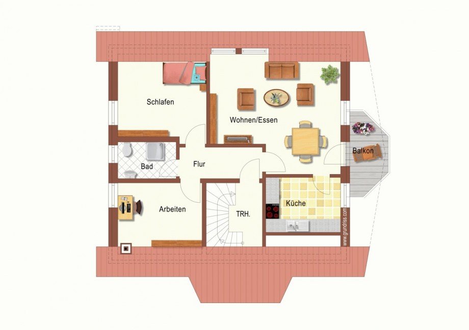 Grundriss Obergeschoss Zweifamilienhaus Neuss