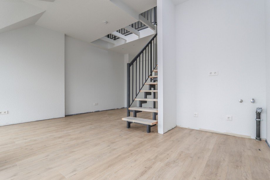 Typ C Die K�che und der Wohnbereich Maisonettewohnung M�nchengladbach