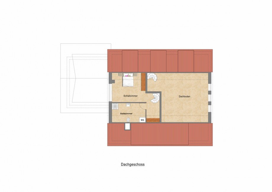 Grundriss Dachgeschoss Villa Kempen