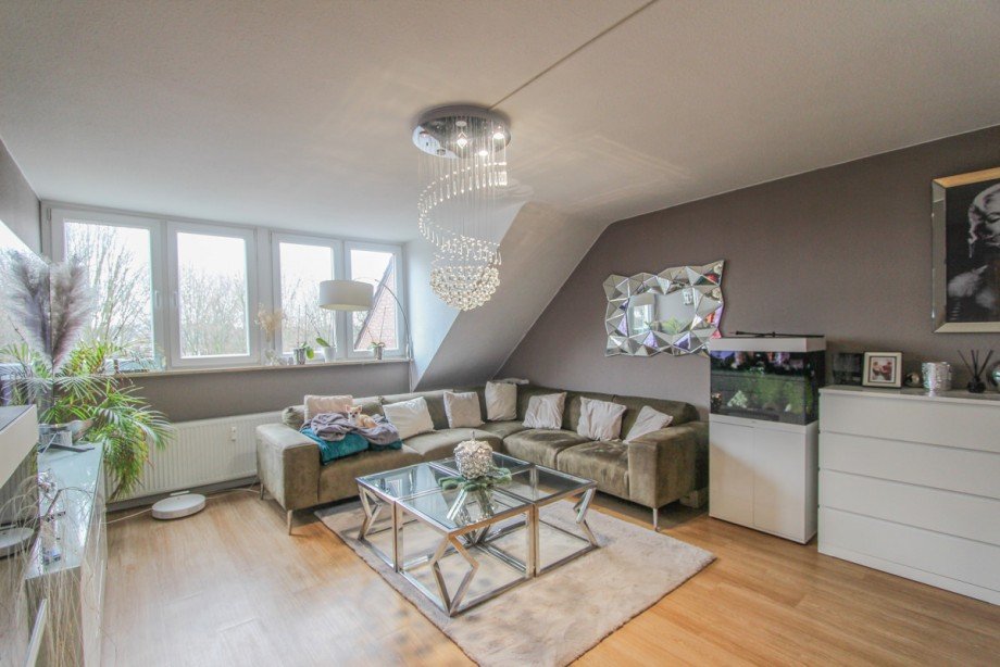 Wohnzimmer Dachgeschosswohnung Korschenbroich