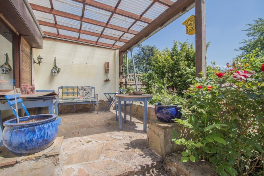 Terrasse Doppelhaush�lfte Neuss