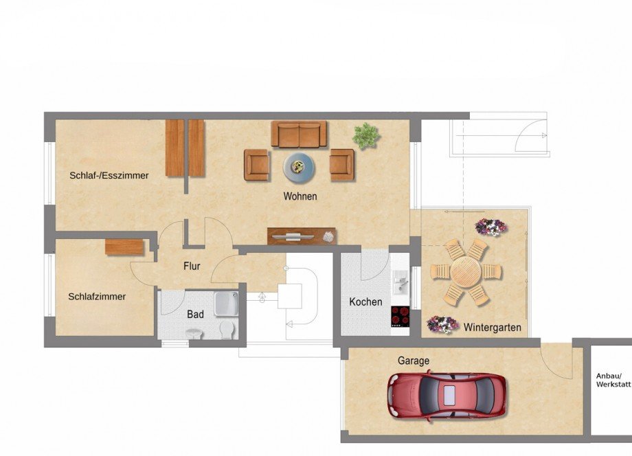 Der Grundriss Erdgeschosswohnung M�nchengladbach / Neuwerk-Mitte