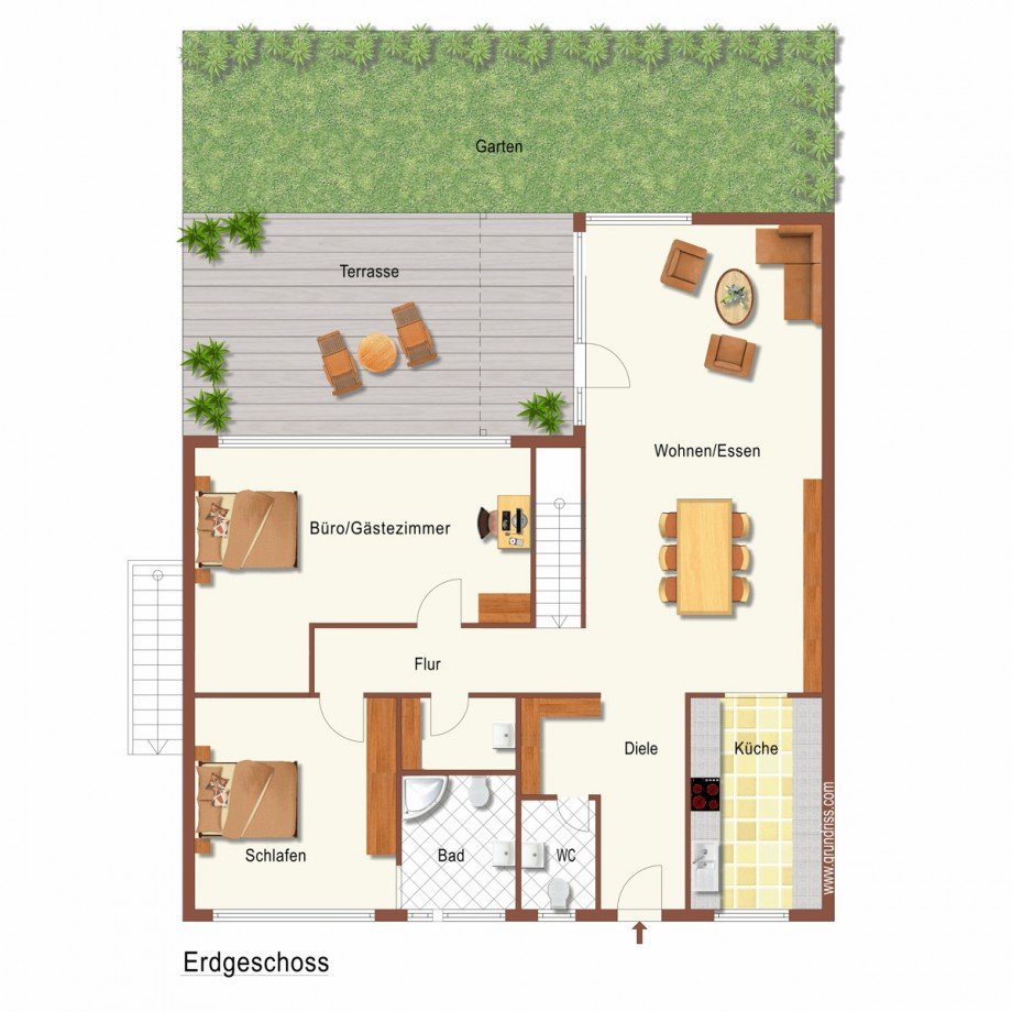 Erdgeschoss Einfamilienhaus Neuss / Hoisten