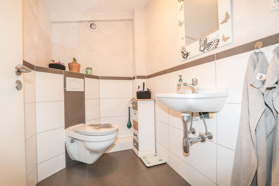 Das WC im Obergeschoss Maisonettewohnung Korschenbroich / Kleinenbroich