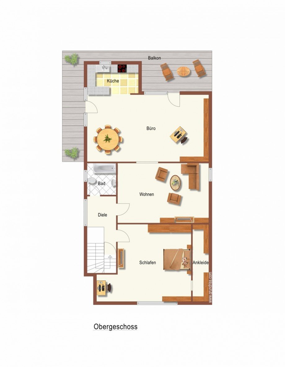 Grundriss Obergeschoss Zweifamilienhaus Korschenbroich