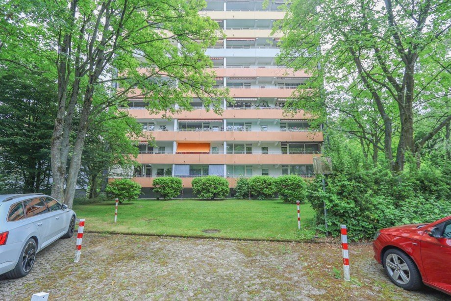 Die Au�enansicht Etagenwohnung Kaarst