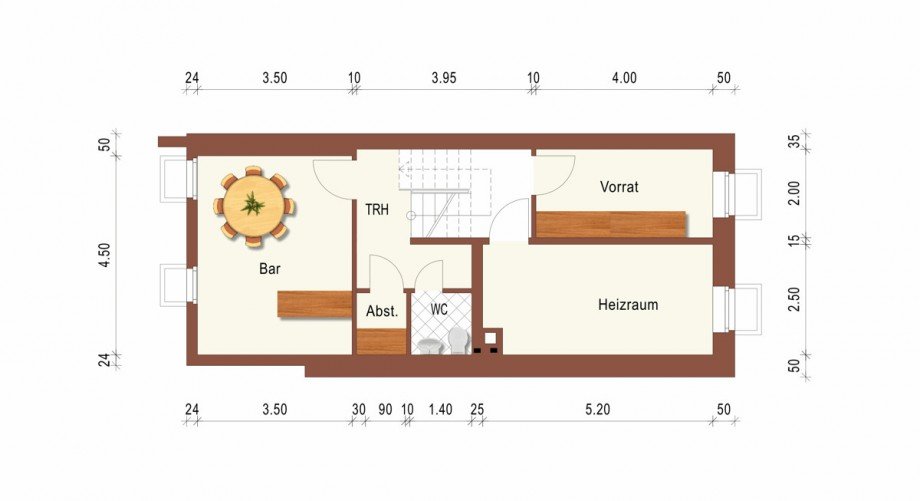 Der Grundriss Untergeschoss Einfamilienhaus Kaarst