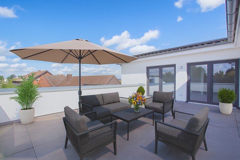 Visualisiertes Einrichtungskonzept Penthousewohnung Korschenbroich / Pesch