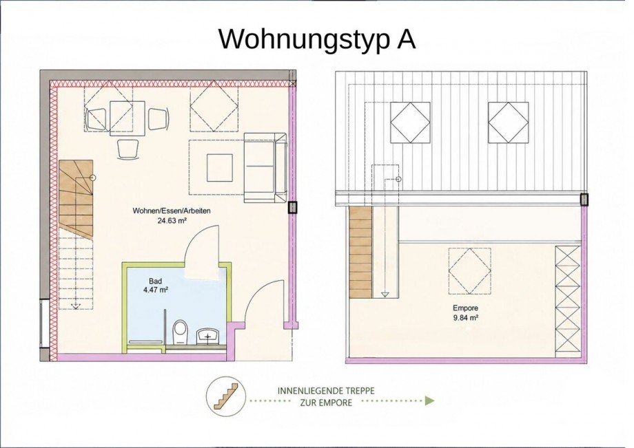 Typ A Grundriss Maisonettewohnung M�nchengladbach