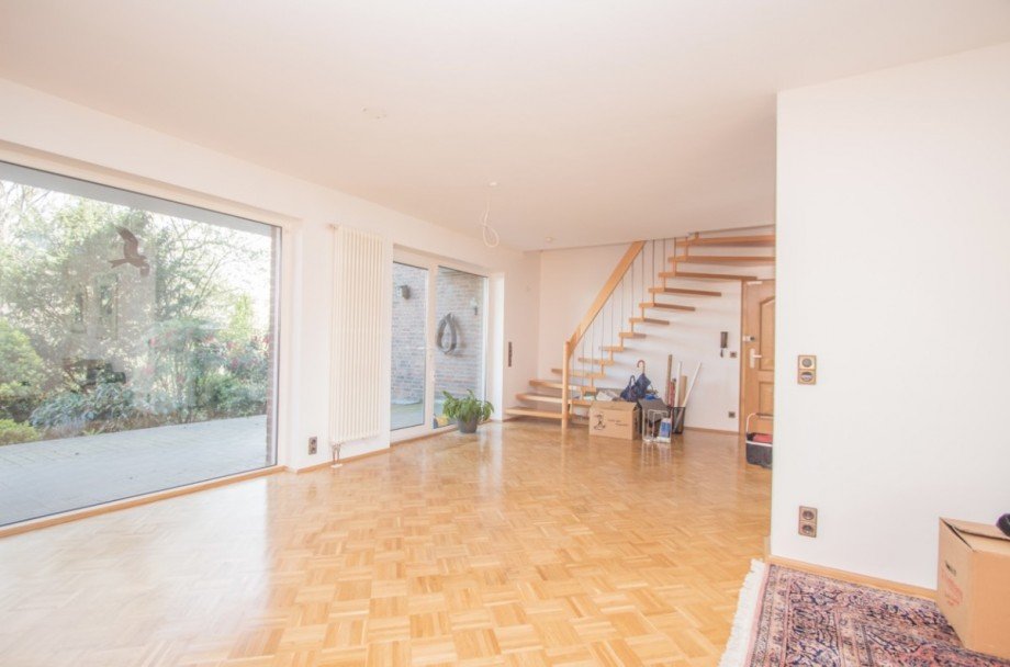 Wohnzimmer mit Essbereich Erdgeschosswohnung Korschenbroich