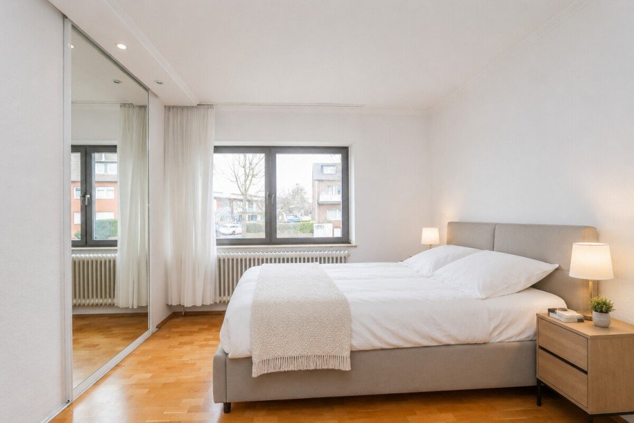 Visualisierung: Das Schlafzimmer im EG Mehrfamilienhaus M�nchengladbach