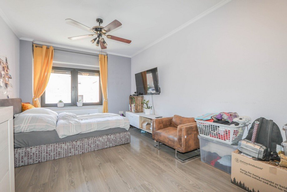 Das Schlafzimmer im Obergeschoss Maisonettewohnung Korschenbroich / Kleinenbroich