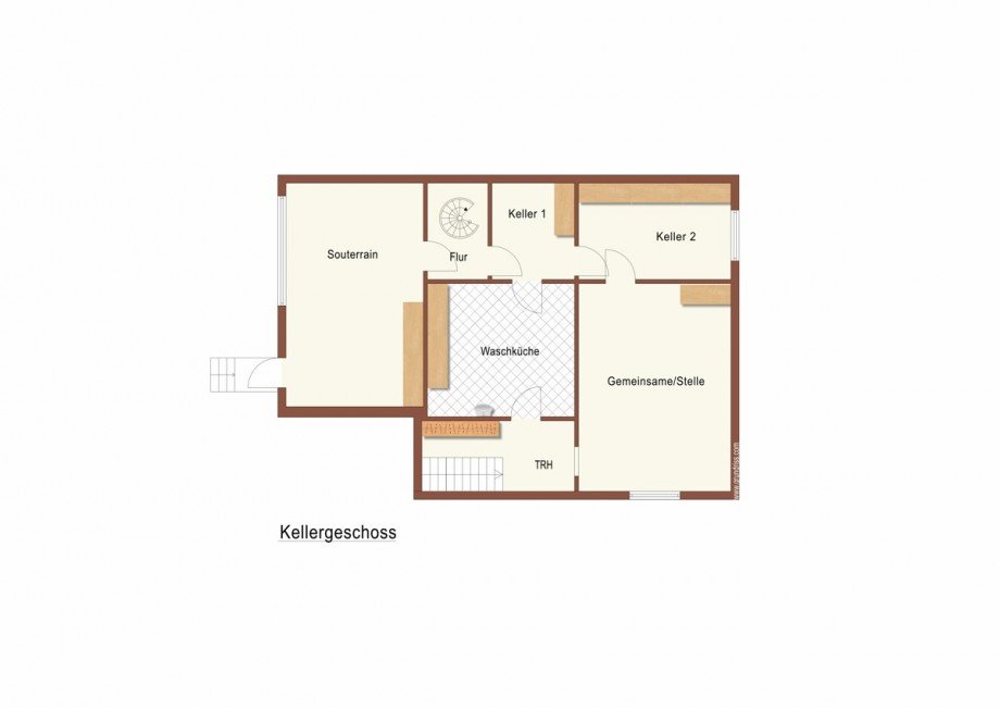 Der Grundriss: Keller Mehrfamilienhaus M�nchengladbach
