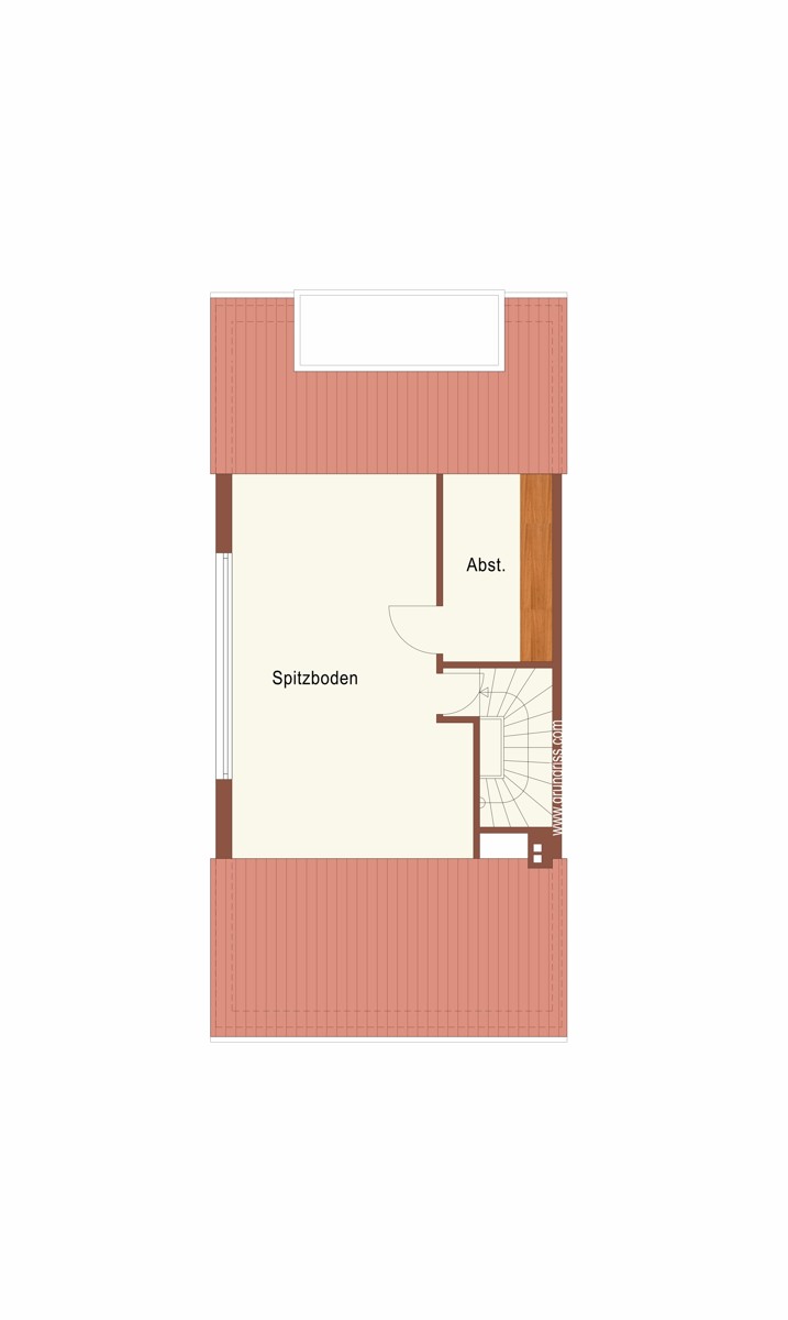 Der Grundriss Dachgeschoss Doppelhaush�lfte Korschenbroich