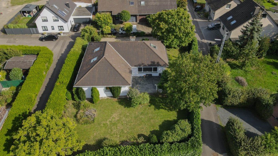 Die Au�enansicht Bungalow Korschenbroich