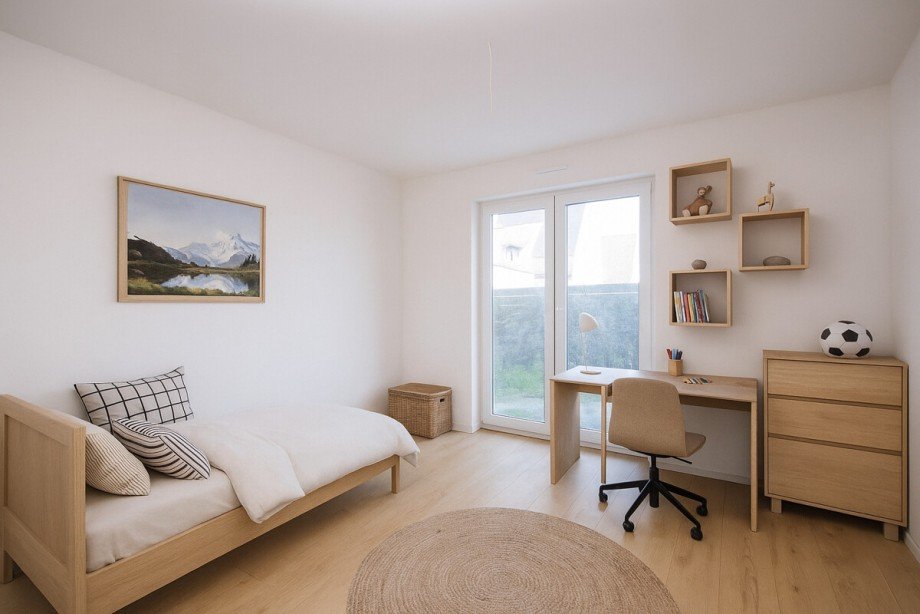 Das visualisierte Kinderzimmer 1 Erdgeschosswohnung Korschenbroich / Kleinenbroich