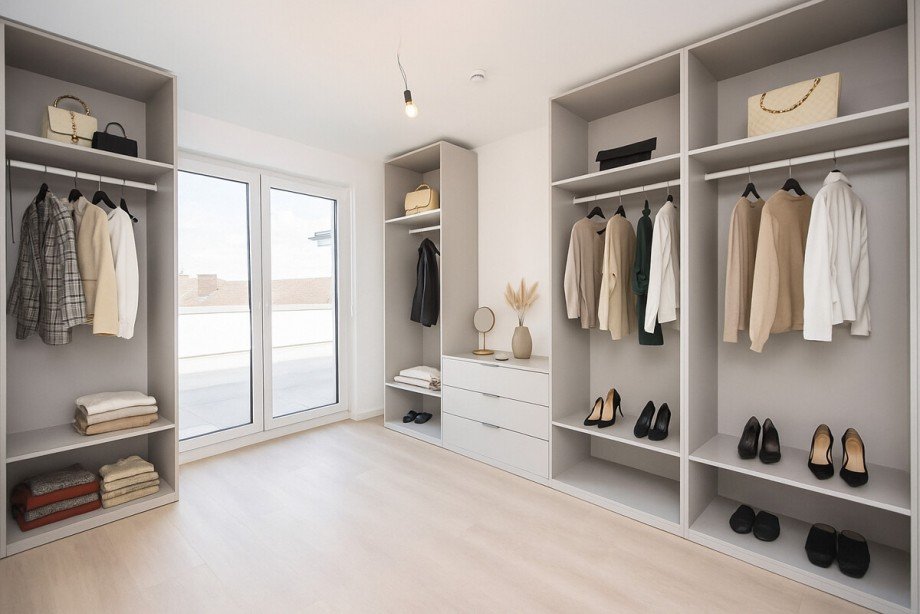 Visualisiertes Einrichtungskonzept Penthousewohnung Korschenbroich / Pesch