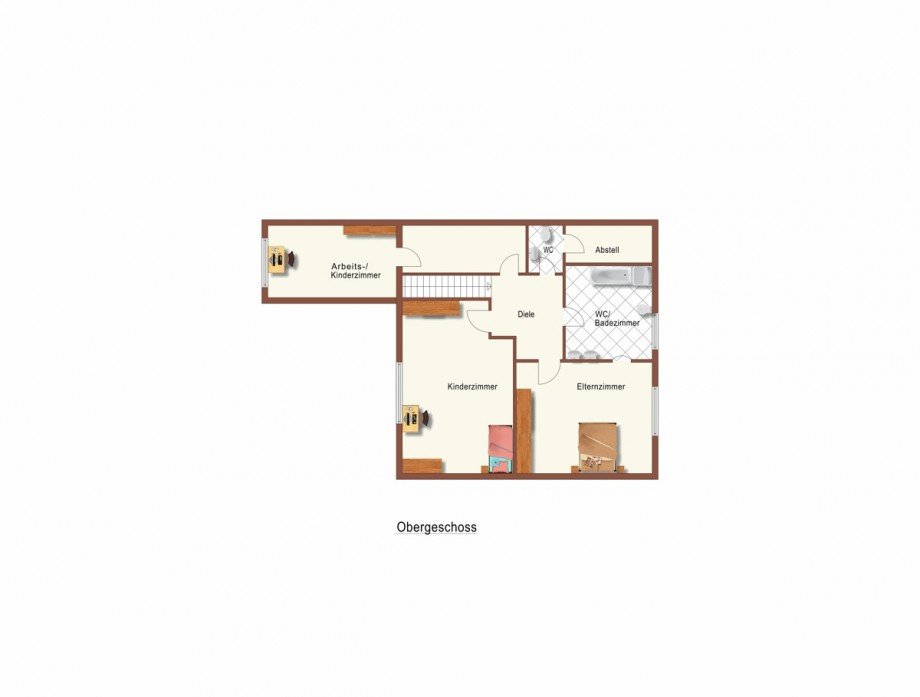 Grundriss OG Einfamilienhaus Neuss / Rosellerheide