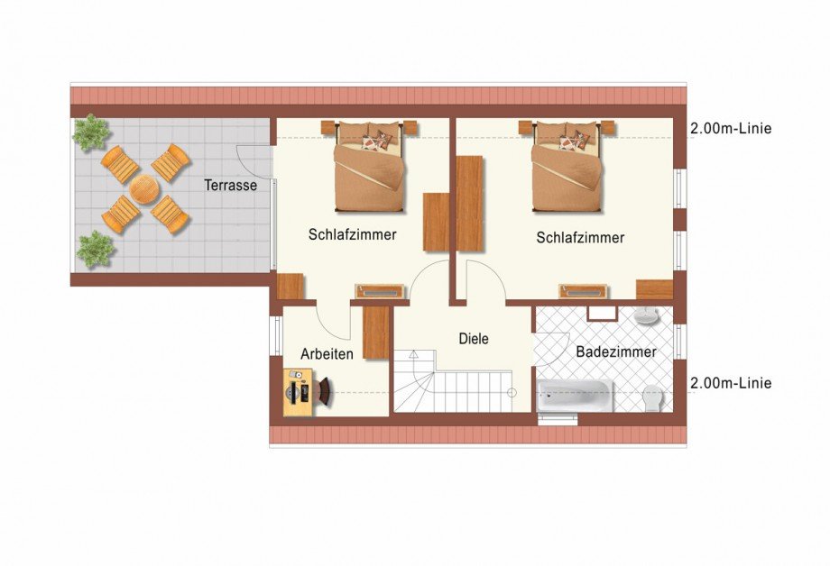 Der Grundriss DG Einfamilienhaus Korschenbroich / Neersbroich